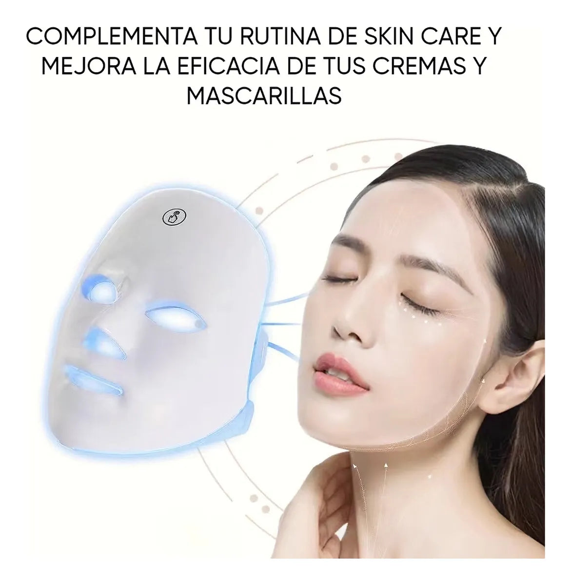 Máscara Facial LED 7 Colores